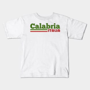 Calabria, Italy // Retro Style Design Kids T-Shirt